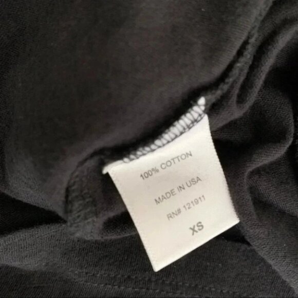 LNA Off The Shoulder Tee Dress T-shirt Mini Cut Out Open Shoulders Black Size XS - Picture 11 of 16